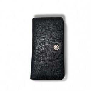 Anne Klein Black Pebbled Leather Wallet